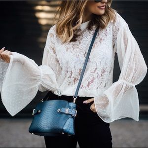 Henri Bendel Snake Embossed Crossbody